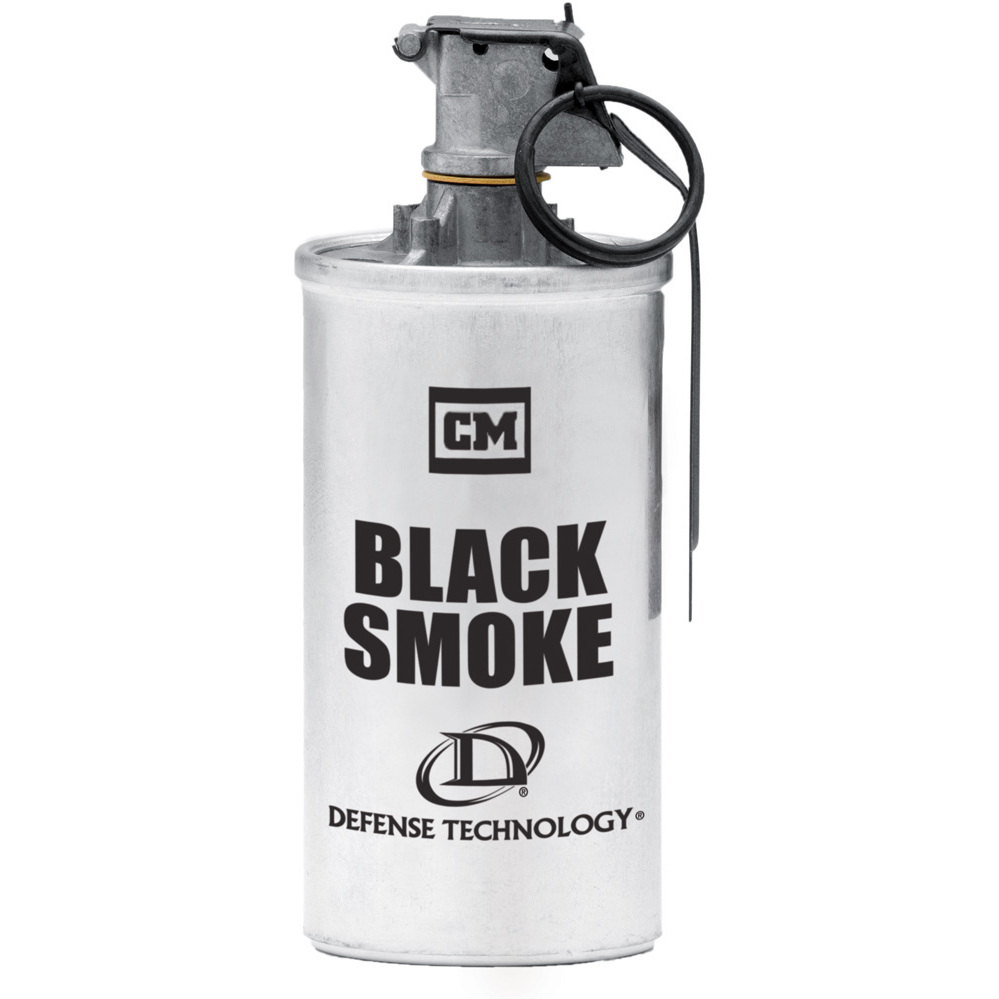 Military-Style Black Smoke Grenade - Defense Technology