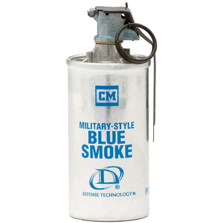 MilitaryStyle Blue Smoke Grenade Defense Technology