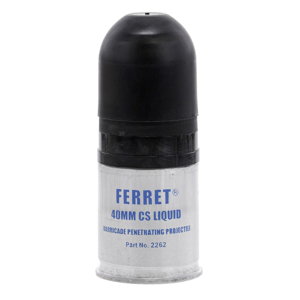 Ferret® 40 mm Liquid Barricade Round, CS Defense Technology