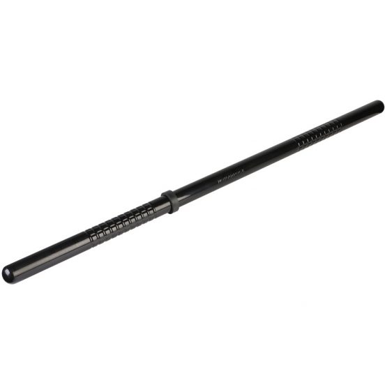 Grenade Grip Straight Black Polycarbonate Baton - Defense Technology